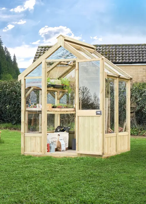 Modular 6x5 Vale Greenhouse (Installed)