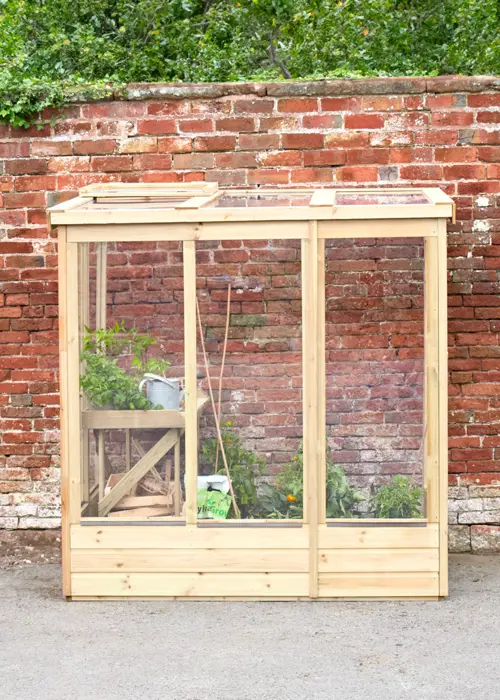 6x4 Wallscape Lean-to Greenhouse Open Back