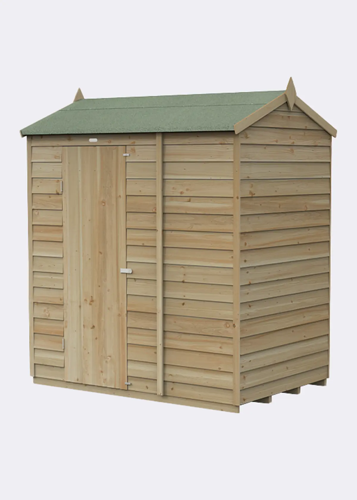4LIFE Reverse Apex Wooden Shed 6x4 With Single Door