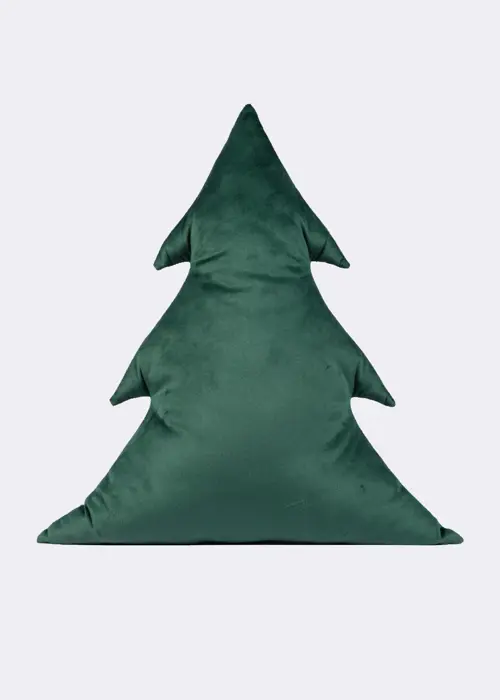 A photo of Large Christmas Tree Cushion 43cm Green