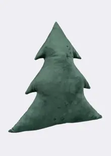 Large Christmas Tree Cushion 43cm Green