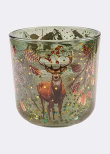 Christmas Tree LED Glass Candle