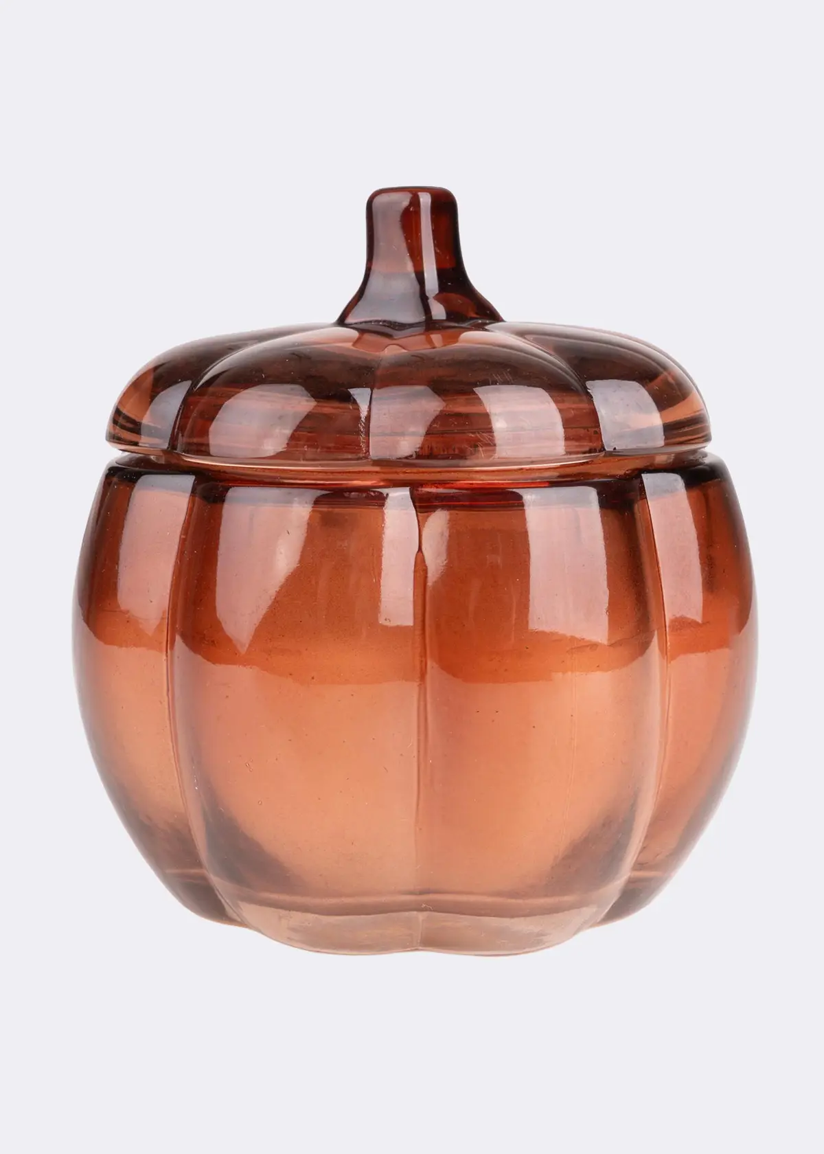 Sweet Frankincense Glass Pumpkin Lidded Candle