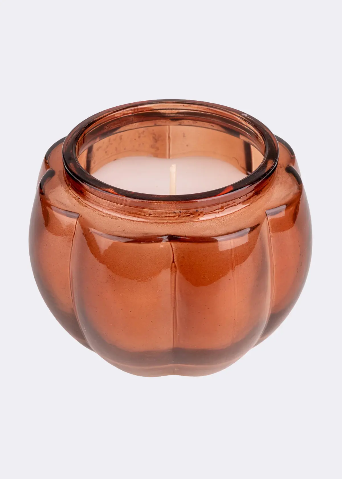 Sweet Frankincense Glass Pumpkin Lidded Candle