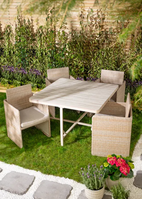 Compact Cube 4 Seat Dining Set