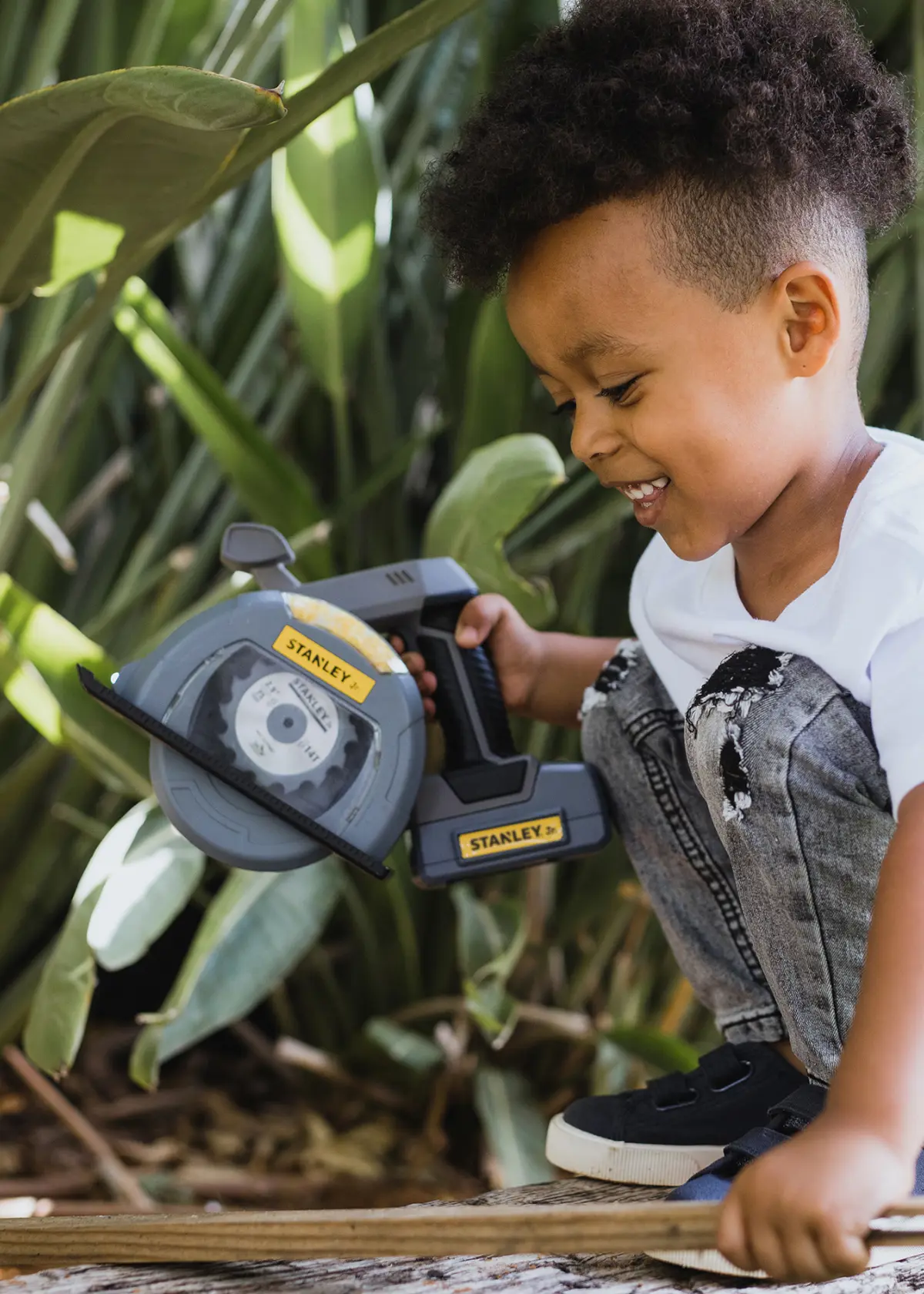 A photo of Stanley Jr. Battery Operated Circular Saw Toy