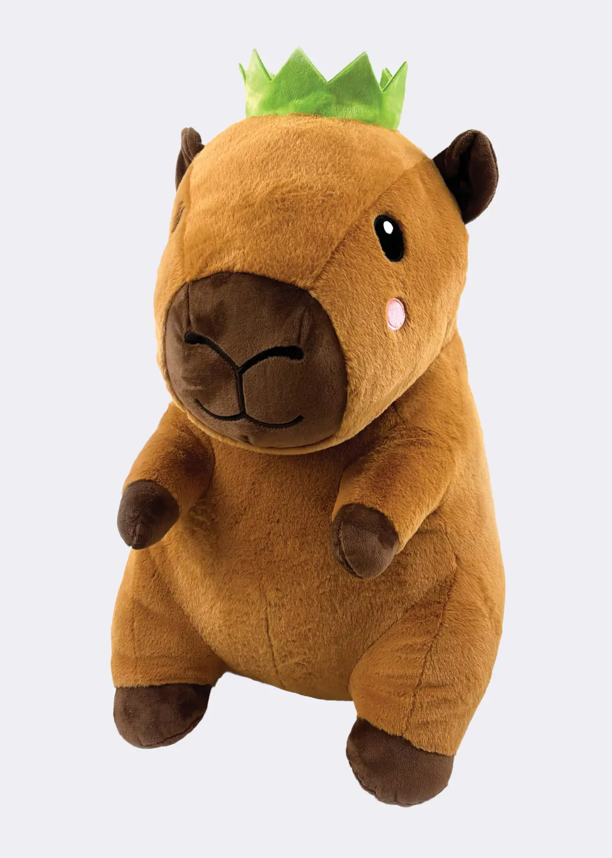 A photo of Corby Capybara Plush Dog Toy