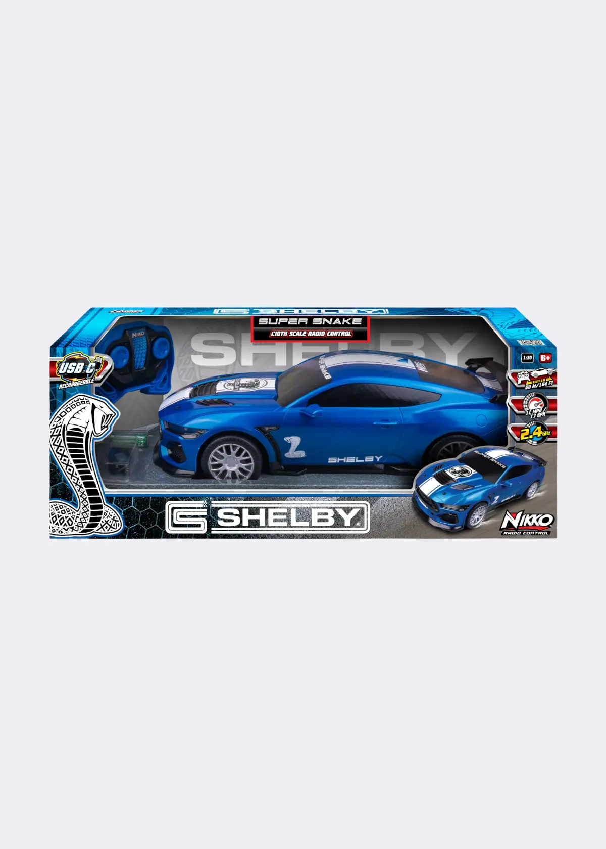 A photo of Nikko Shelby Remote-Control Car Blue