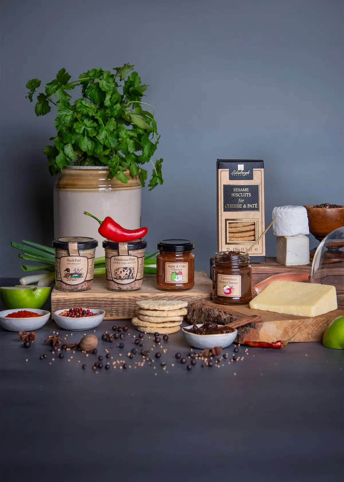 A photo of Edinburgh Preserves Farmhouse Pates Gift Set