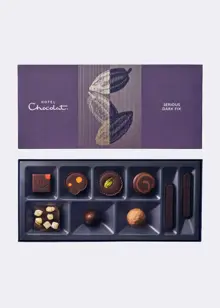 Hotel Chocolat Serious Dark Fix Chocolate Box 9 Piece
