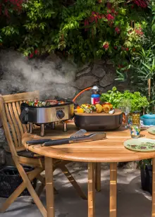 Sahara Mini Tabletop Stainless Steel Gas BBQ
