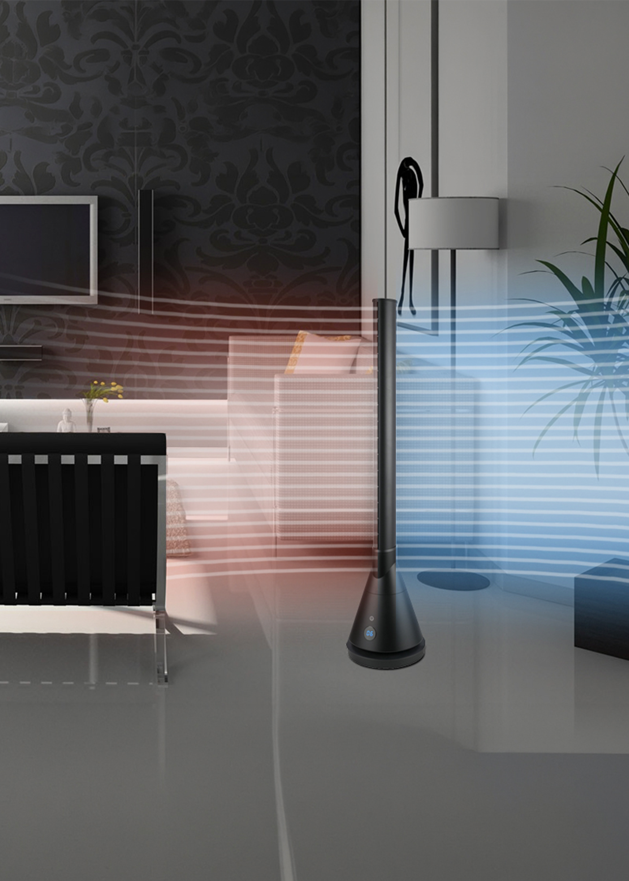 Sahara Heat & Cool Electric Indoor Fan