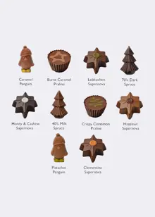 Hotel Chocolat Classic Christmas Chocolate Box 18 Piece