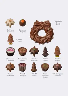 Hotel Chocolat Classic Christmas Chocolate Box 24 Piece