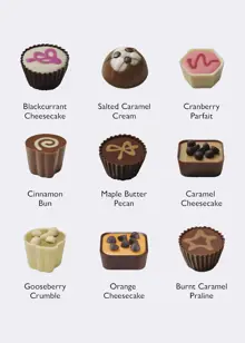 Hotel Chocolat Winter Puddings Chocolate Box 9 Piece