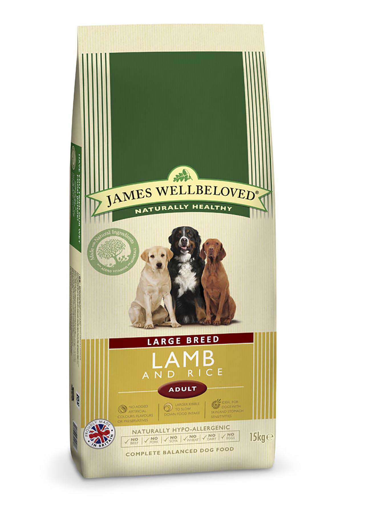 James Wellbeloved Adult Lamb & Rice 15kg
