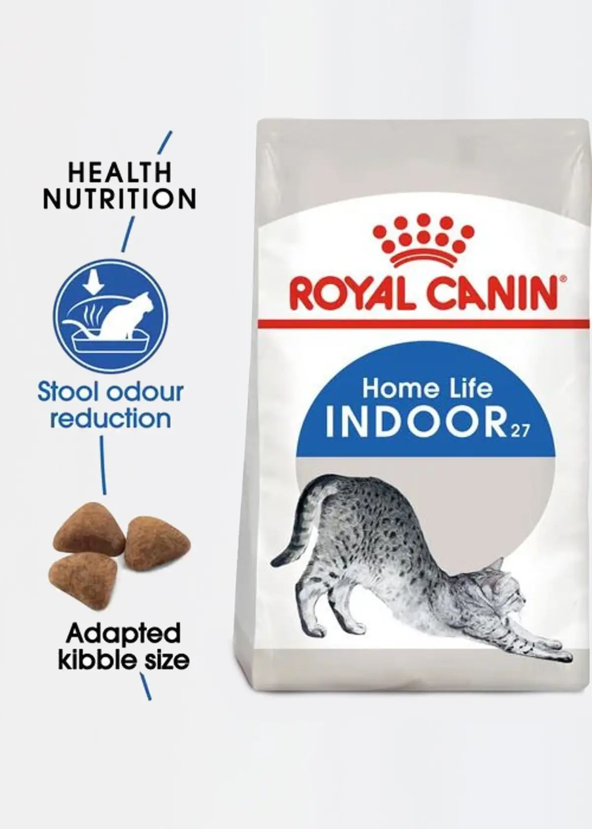 A photo of Royal Canin Indoor 27 Adult Dry Cat Food 2kg