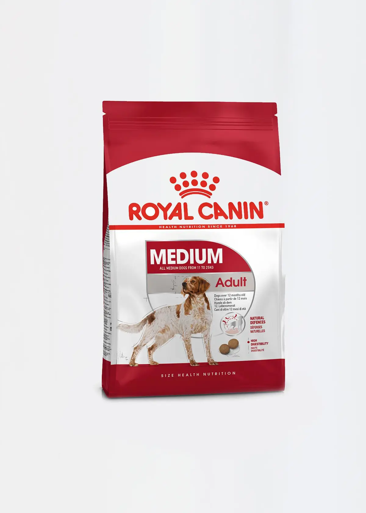 A photo of Royal Canin Medium Adult Dry Dog Food 4kg