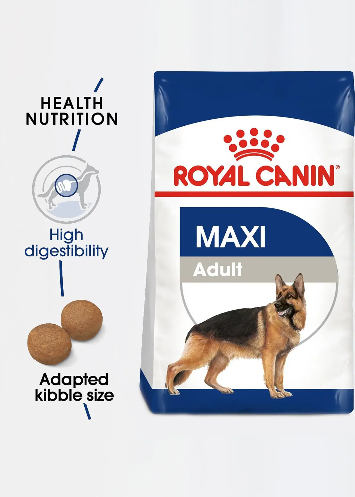 A photo of Royal Canin Maxi Adult Dry Dog Food 15kg