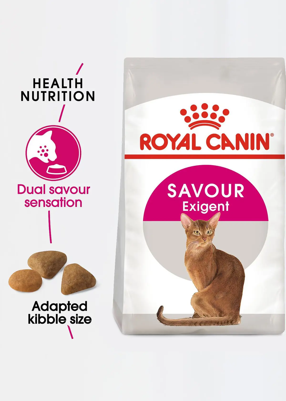 A photo of Royal Canin Savour Exigent Adult Dry Cat Food 400g