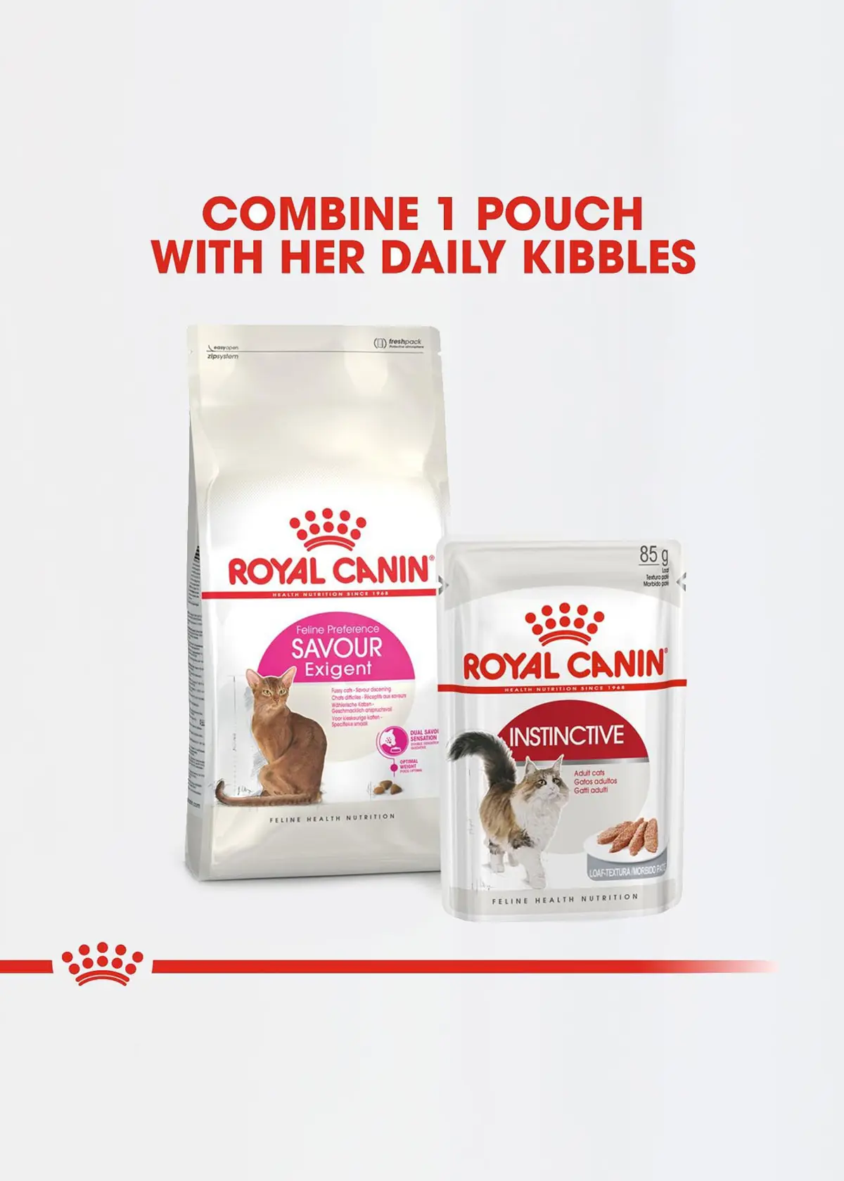A photo of Royal Canin Savour Exigent Adult Dry Cat Food 400g