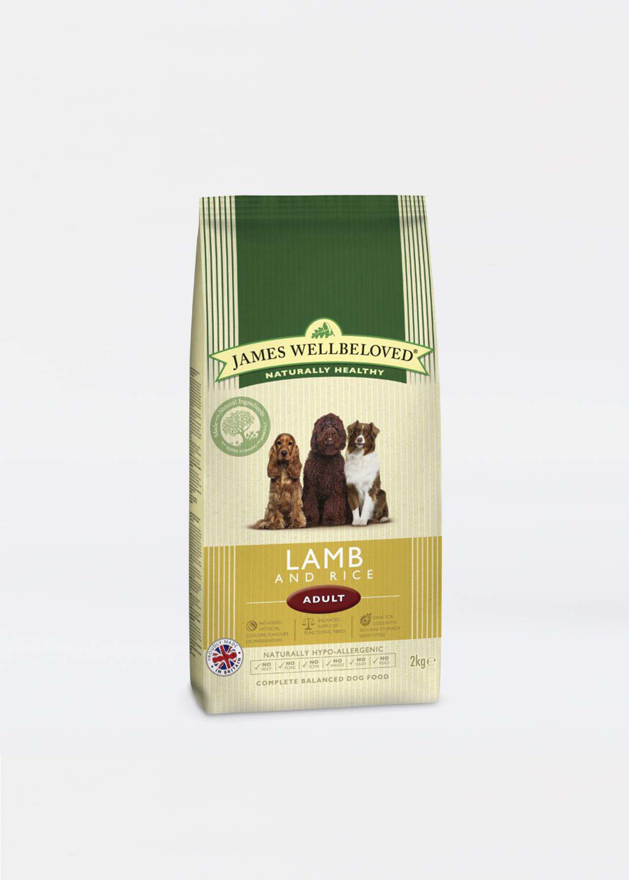 James Wellbeloved Adult Lamb & Rice 2kg