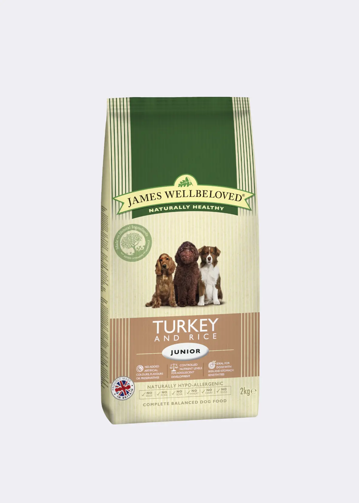 A photo of James Wellbeloved Puppy Turkey and Rice 2kg