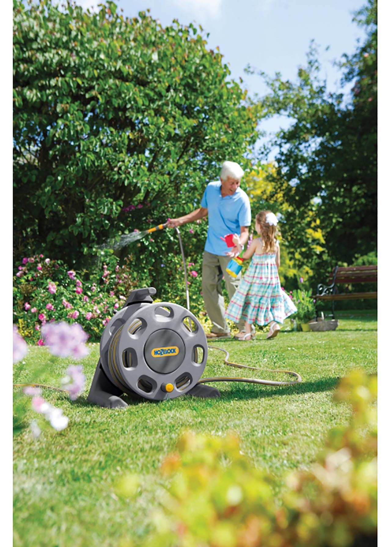 Compact Hose Reel with 25m Hose And Fittings Dobbies Garden Centres