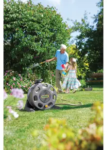Compact Hose Reel with 25m Hose And Fittings