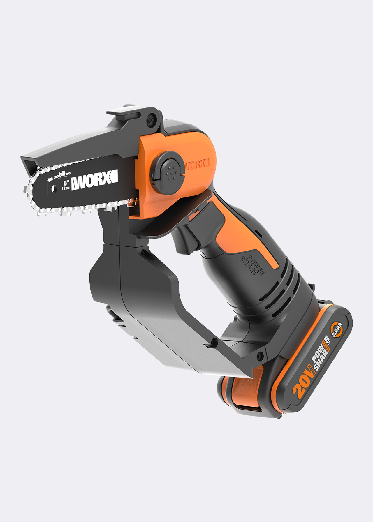 Worx 20V 12cm Cordless Compact Chainsaw with Battery & Charg