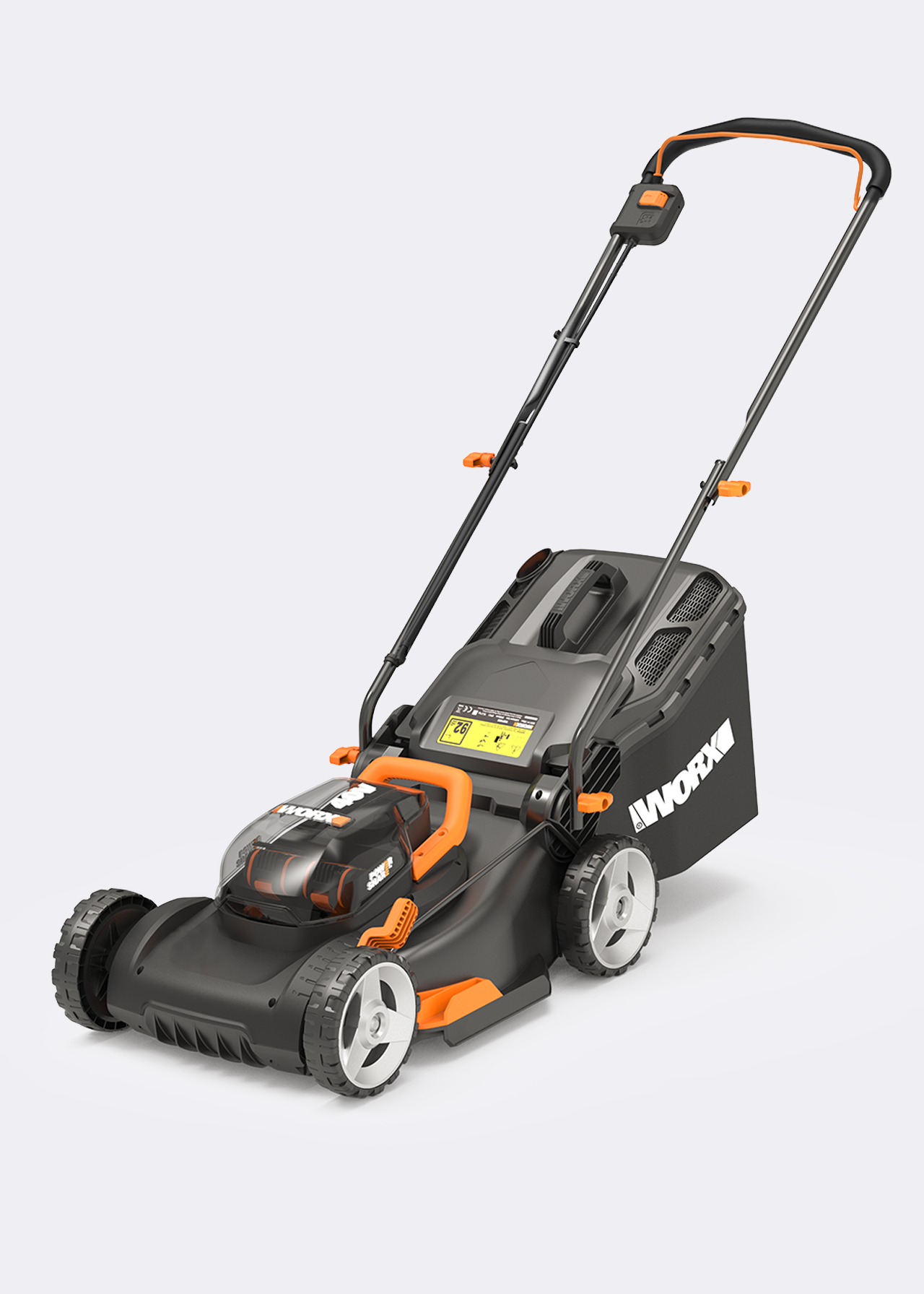 Worx 40V 40cm Cordless Lawnmower with Batteries & Charger