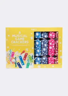 Pack of 8 Foxy Xylophone Musical Game Christmas Crackers