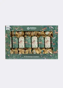 Pack of 8 Dobbies Woodland Deer Christmas Crackers