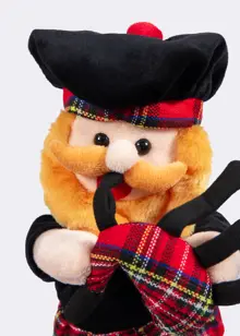 Animated Musical Piping Scotsman Decoration 34cm