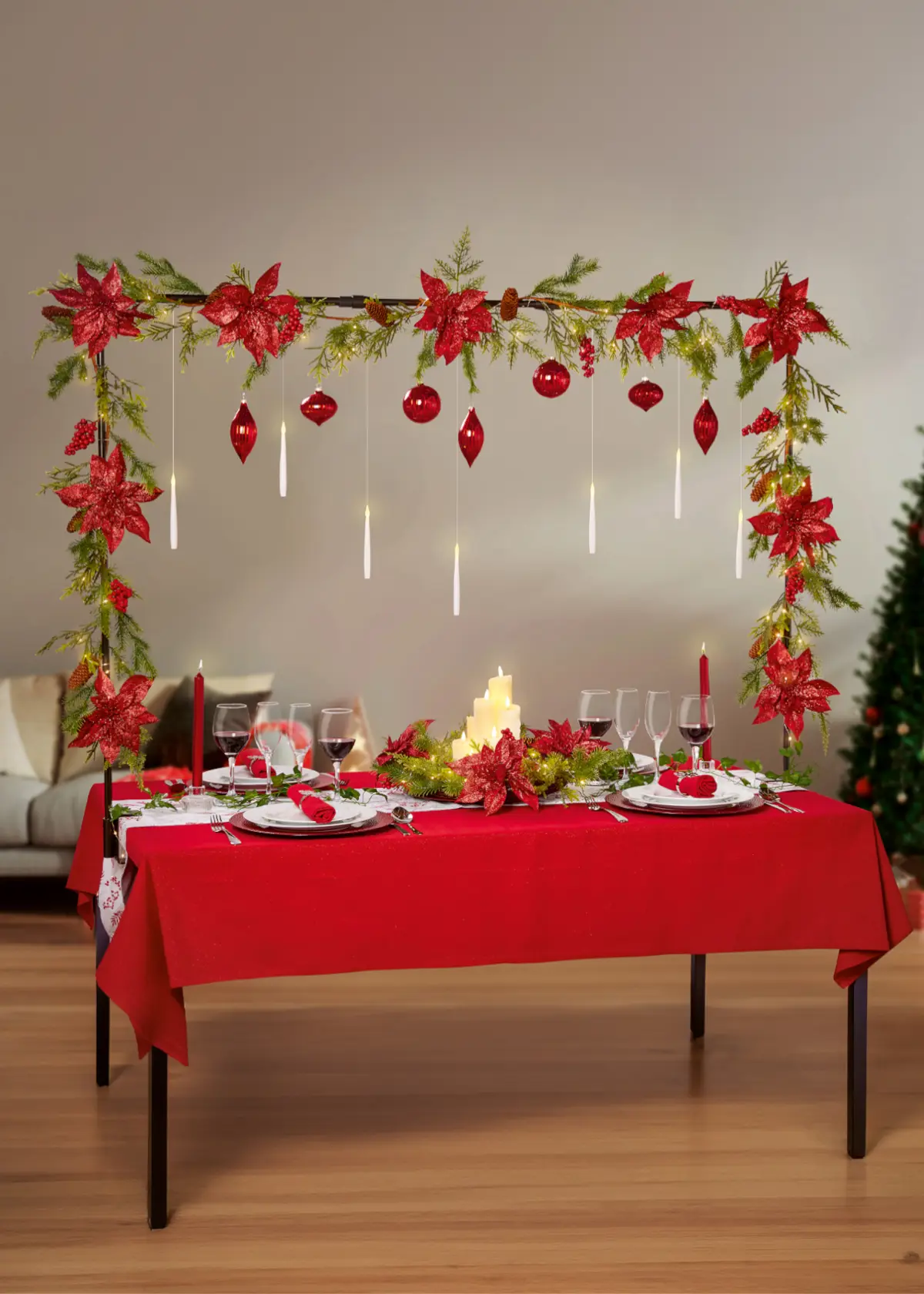A photo of 1.12-1.95m Extendable Table Centrepiece Display Pole