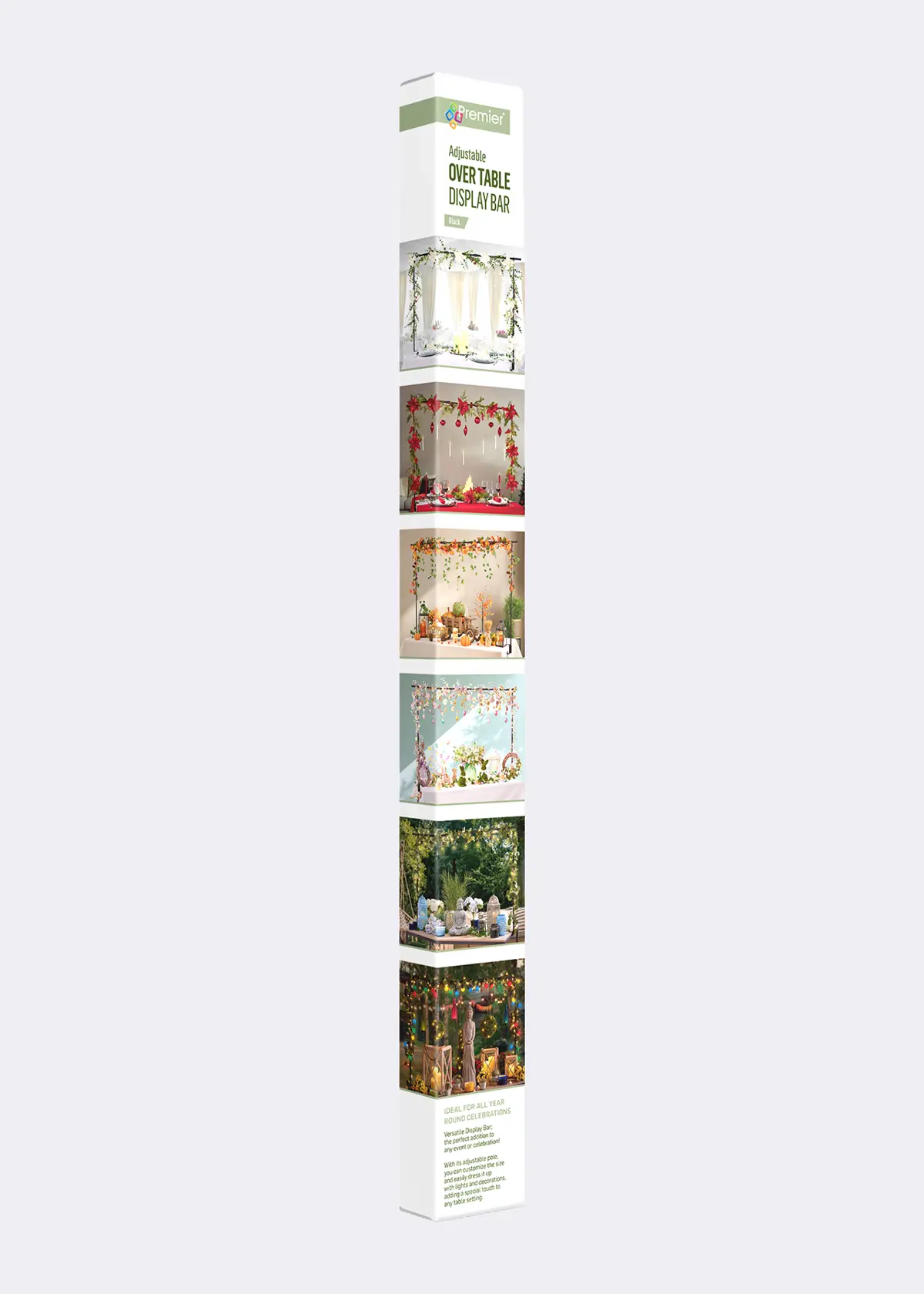 A photo of 1.12-1.95m Extendable Table Centrepiece Display Pole