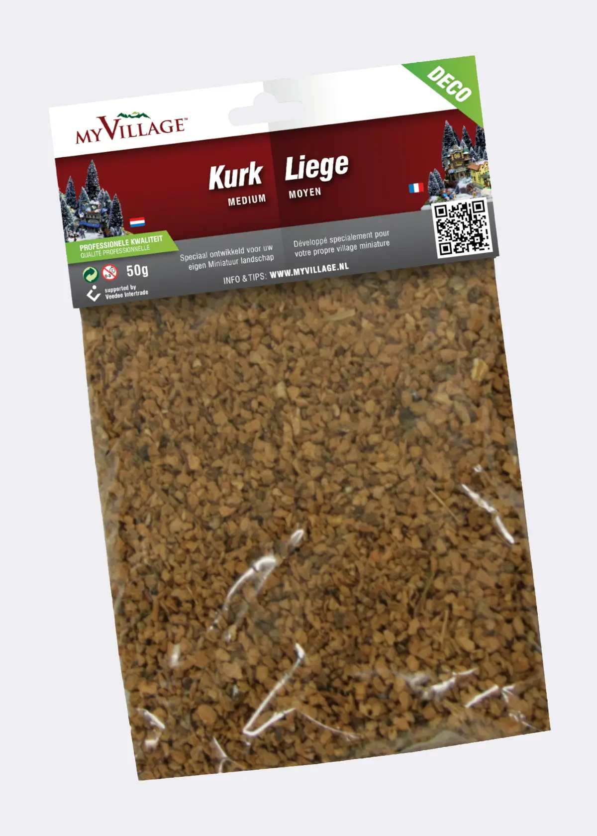 A photo of Natural Cork for Decorative Ground Cover 50g