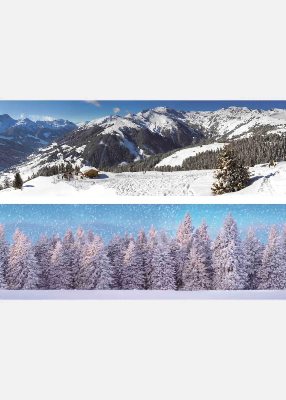 A photo of Double-Sided Wintersport Background Sheet 100x35cm