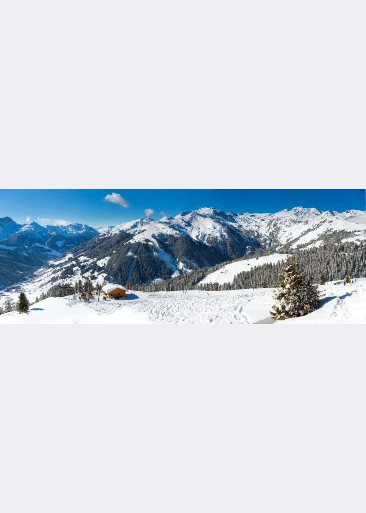 A photo of Double-Sided Wintersport Background Sheet 100x35cm