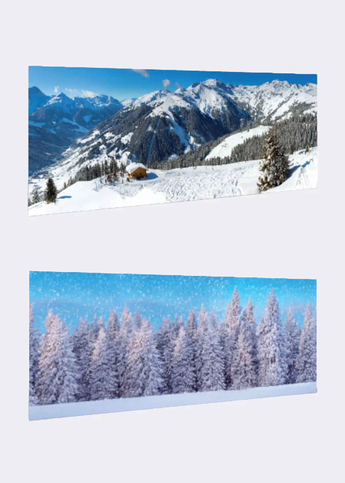 A photo of Double-Sided Wintersport Background Sheet 100x35cm