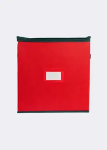 64 Sectioned Christmas Bauble Storage Bag Red