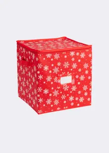 64 Sectioned Christmas Bauble Storage Bag Snowflake Print