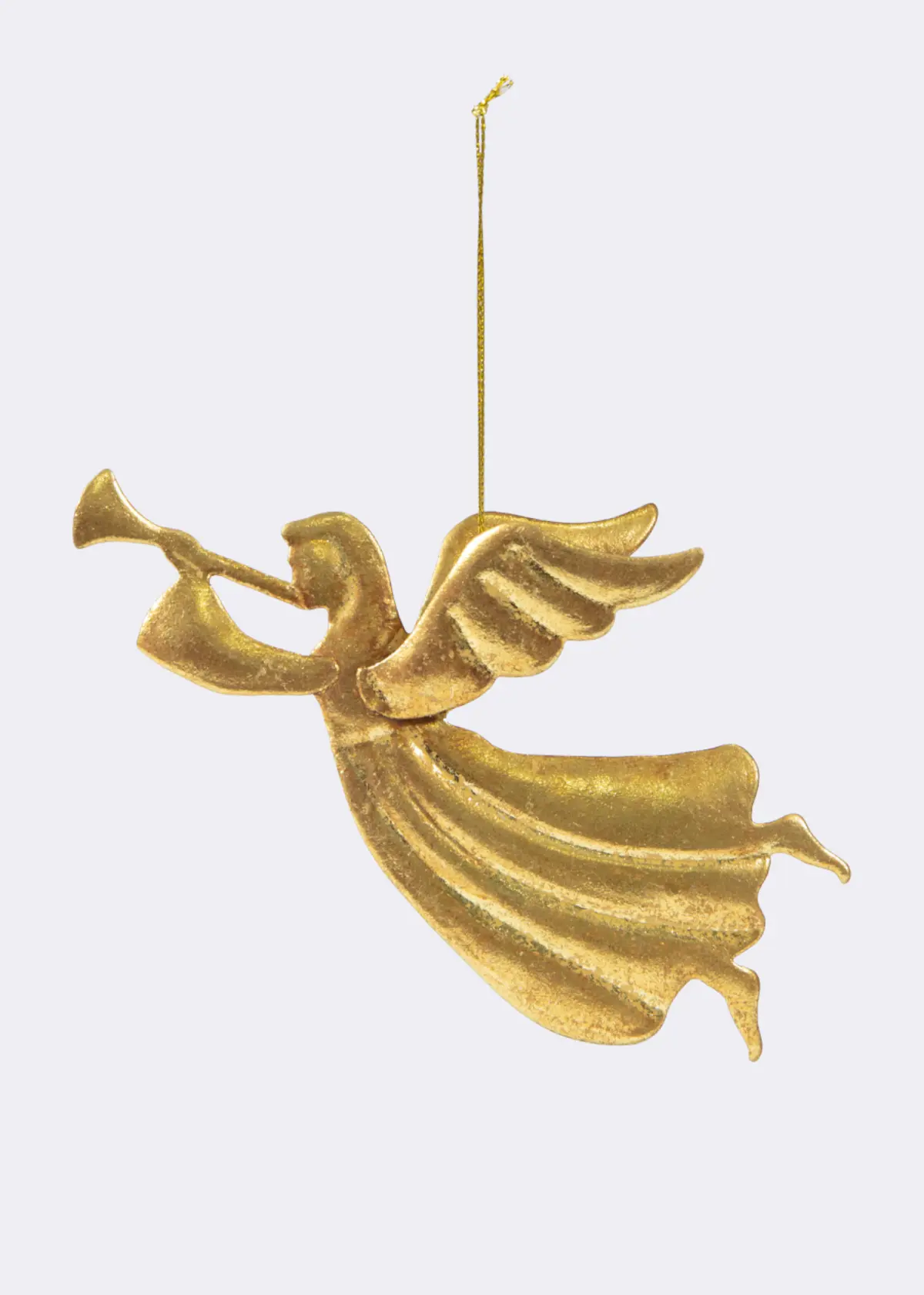 A photo of Metal Angel Hanging Decoration 15.5cm Gold