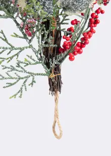Frosted Red Berry Artificial Garland 1.8m