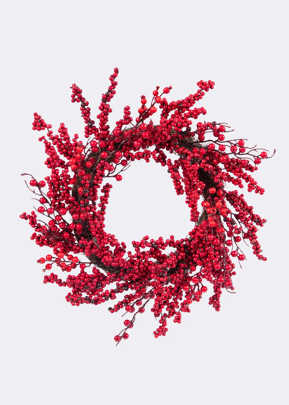 A photo of Red Berry Artificial Wreath 50cm