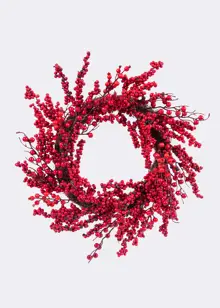 Red Berry Artificial Wreath 50cm