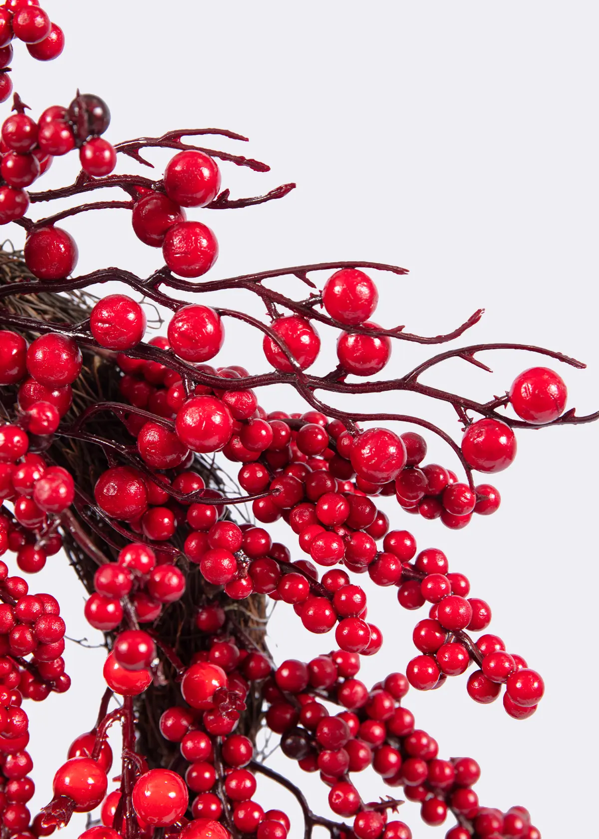 A photo of Red Berry Artificial Wreath 50cm