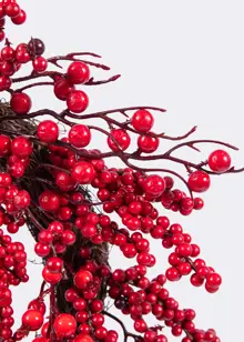 Red Berry Artificial Wreath 50cm