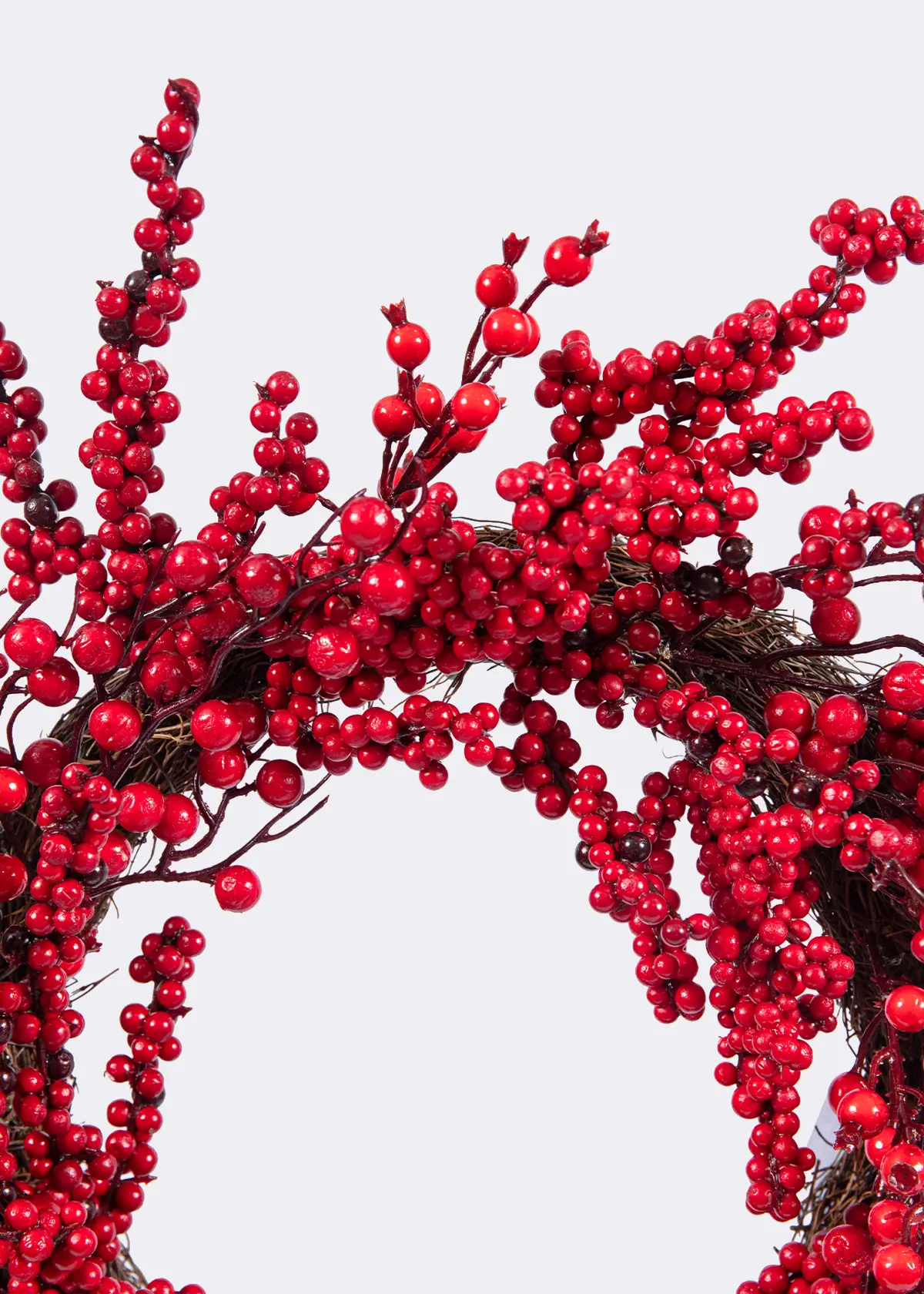 A photo of Red Berry Artificial Wreath 50cm