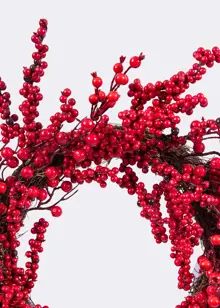 Red Berry Artificial Wreath 50cm